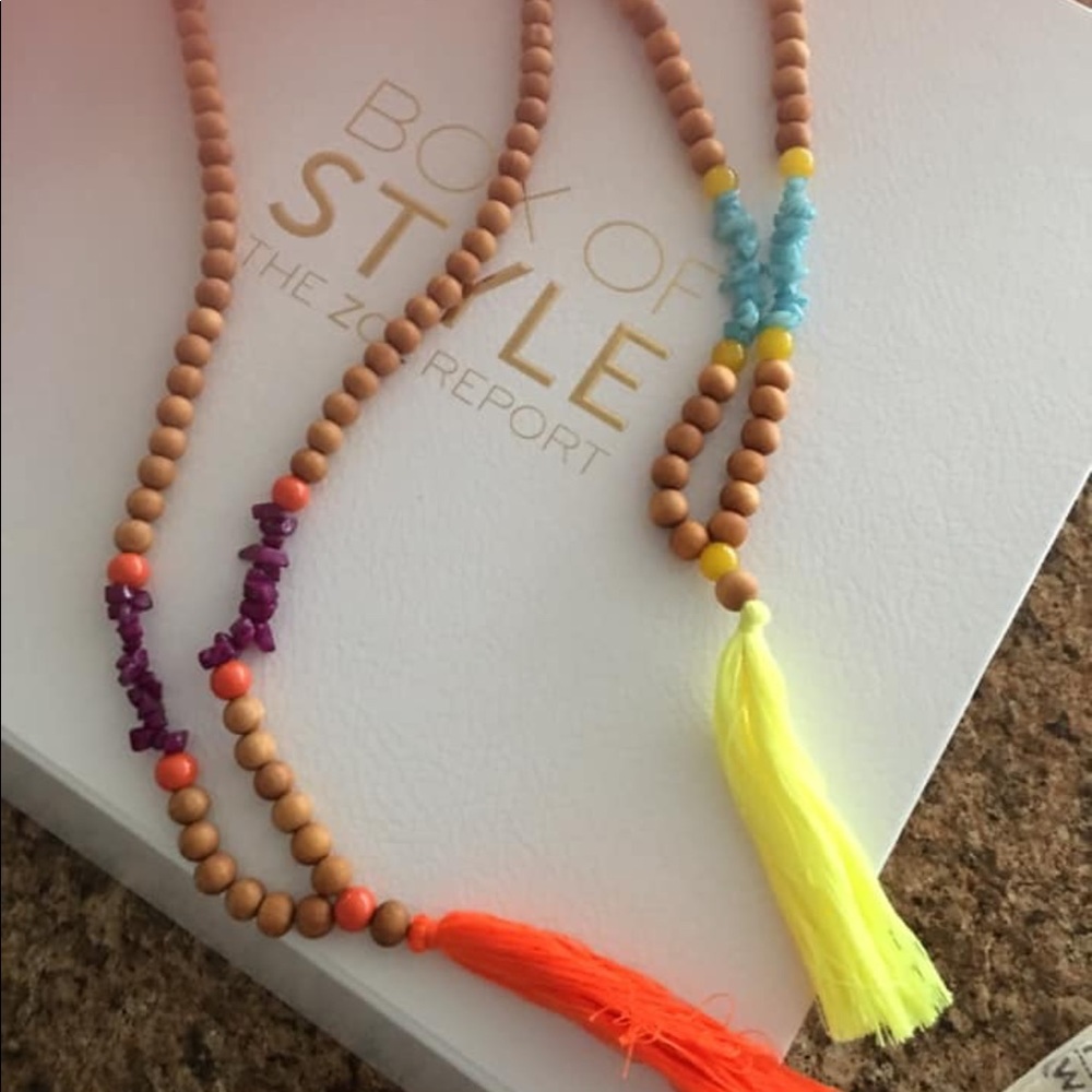 Two New Tassel Necklaces Tags